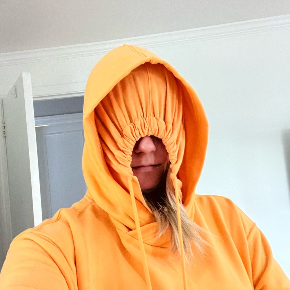 NWT free people orange hoodie - Picture 8 of 16